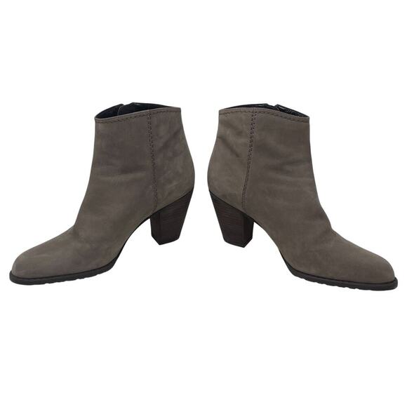 STUART WEITZMAN Suede Fringe Tassel Ankle Boots - Taupe Gray Brown - Size 10 - Picture 7 of 10